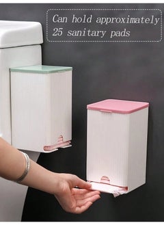 ShebSheb Wall Mounted Sanitary Napkin Holder,Pad Holder for Period 11.5 x 11.5 x 19.5 (cm)  - Image 1