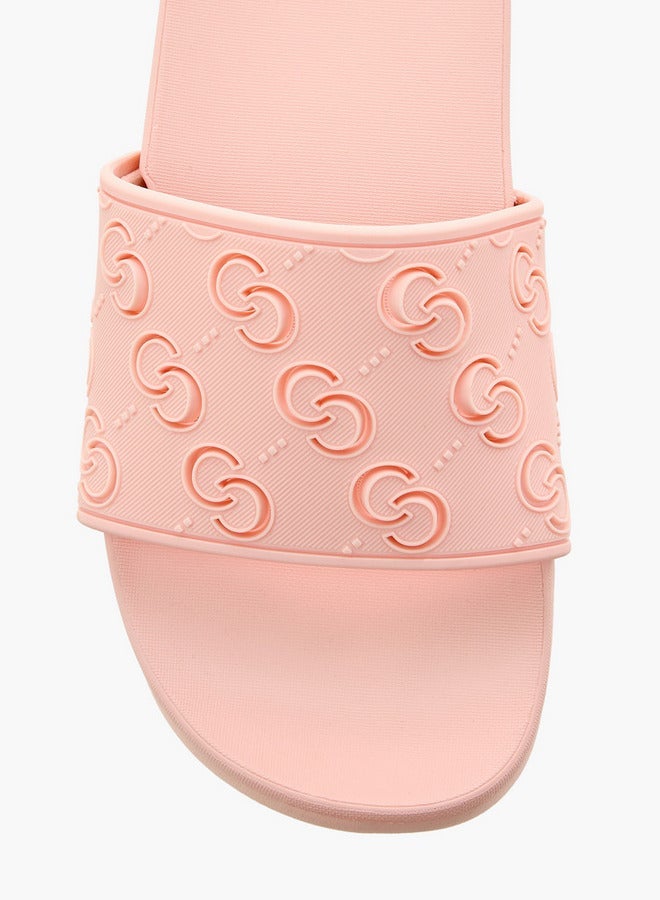 سيليست سلايدز نسائي بنقشة المونوغرام والملمس - Image 3