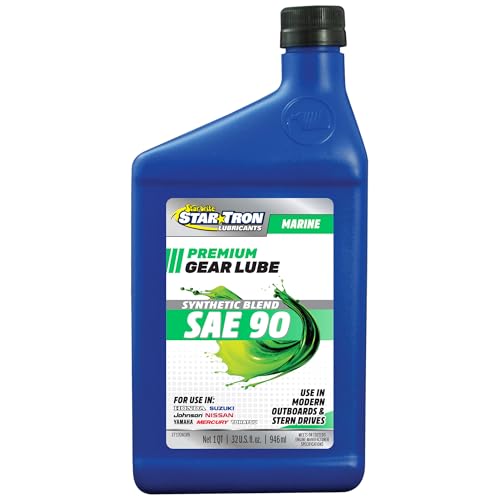 STAR BRITE Hypoid 90W Lower Unit Gear Lube - Ultimate Marine Grade Lubricant for Outboard Motors & Stern Drives - 32 OZ (027132) - Image 1