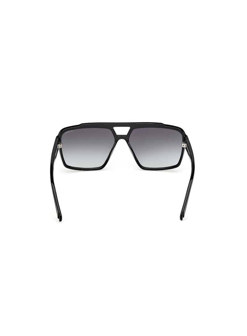 GUESS FULL RIM MALE NAVIGATOR BLACK INJECTED SUNGLASSES - Image 4
