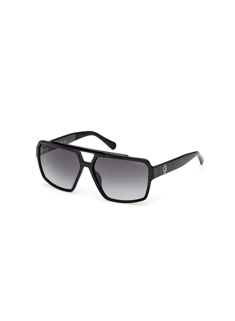 GUESS FULL RIM MALE NAVIGATOR BLACK INJECTED SUNGLASSES - Image 1