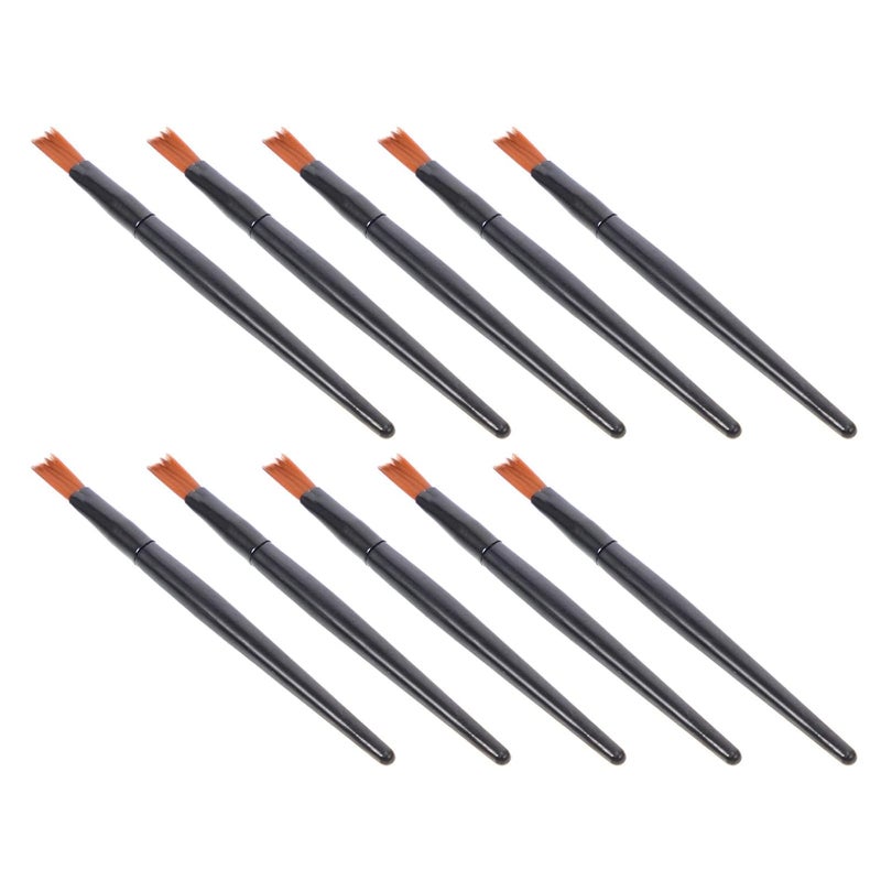 100pcs Black Aluminum Tube Lip Brush Set, Mini Artificial Fiber Lipstick Applicator Wands for Travel and Professional Makeup - Image 1