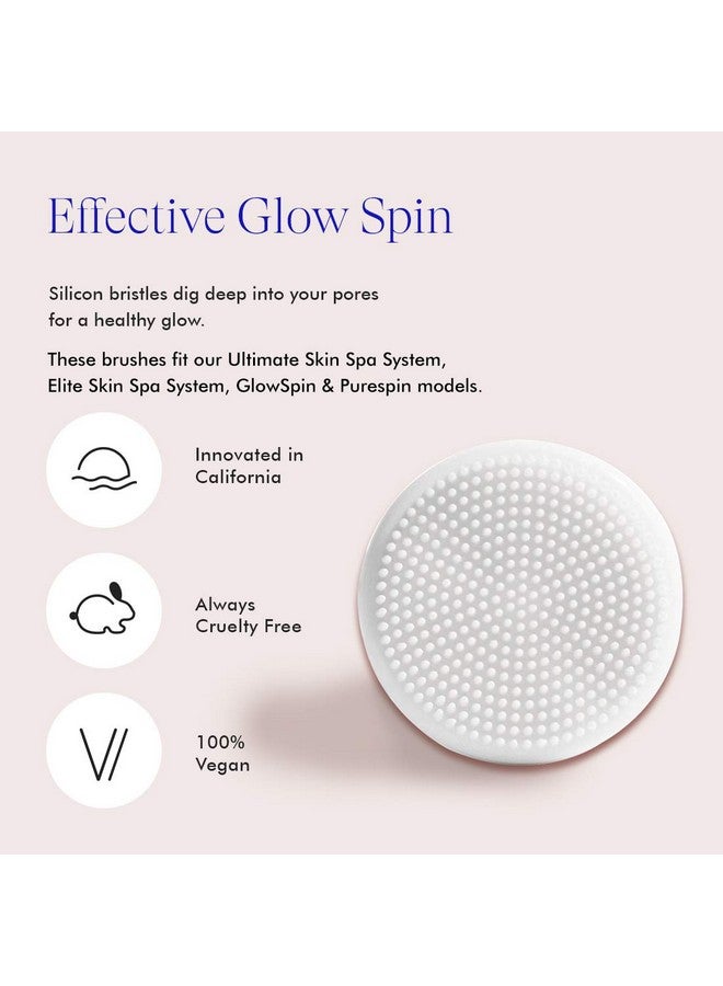 Vanity Planet Replacement Silicon Facial Brush Head compatible with Ultimate Skin Spa & GlowSpin, Water Resistant, Quick-Drying - Image 2