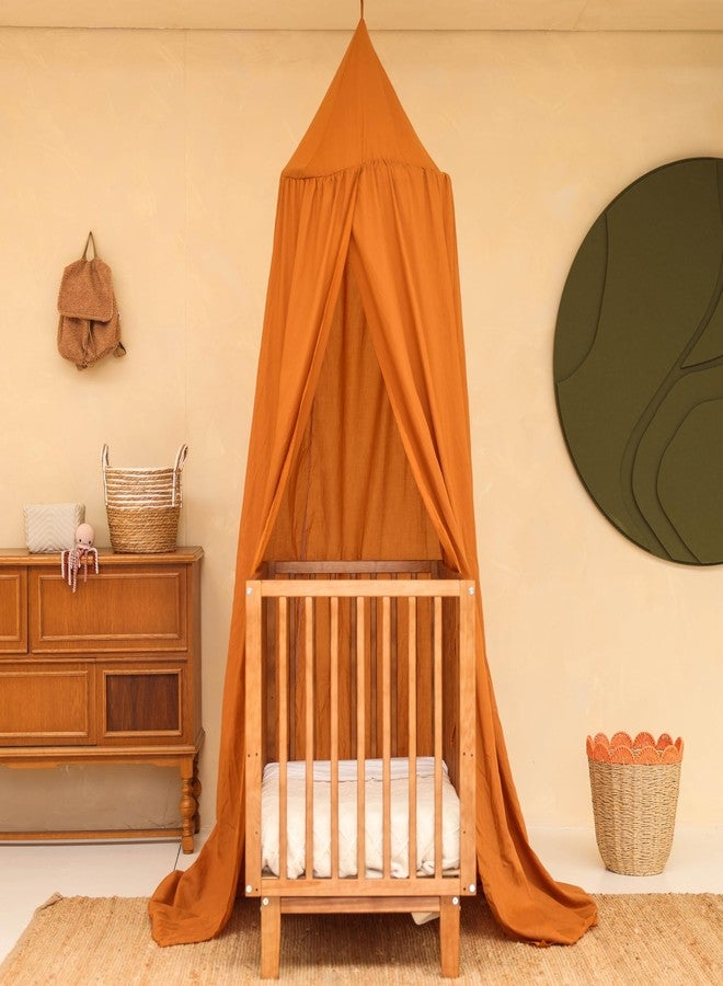 UB-STORE Caramel Kids Bed Canopy for Child Bedroom | Nursery Crib Hanging Curtain | Baby Mosquito Net Bedding for Girls & Boys Play Room Decoration | Reading Nook Canopies Toddler Dome Tent - Image 1