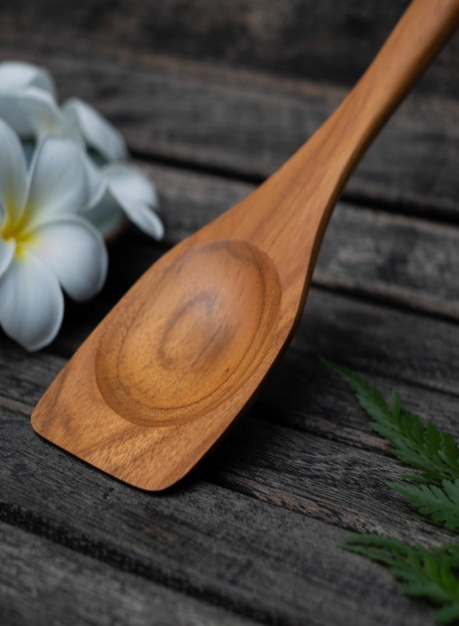 FAAY Right Hand Chopper, Wooden Spoon - Spatula, Break Up Ground Beef Utensils Made from High Moist Resistance Teak Wood for Non Stick Cookware. (Right Hand Chopper) - Image 5