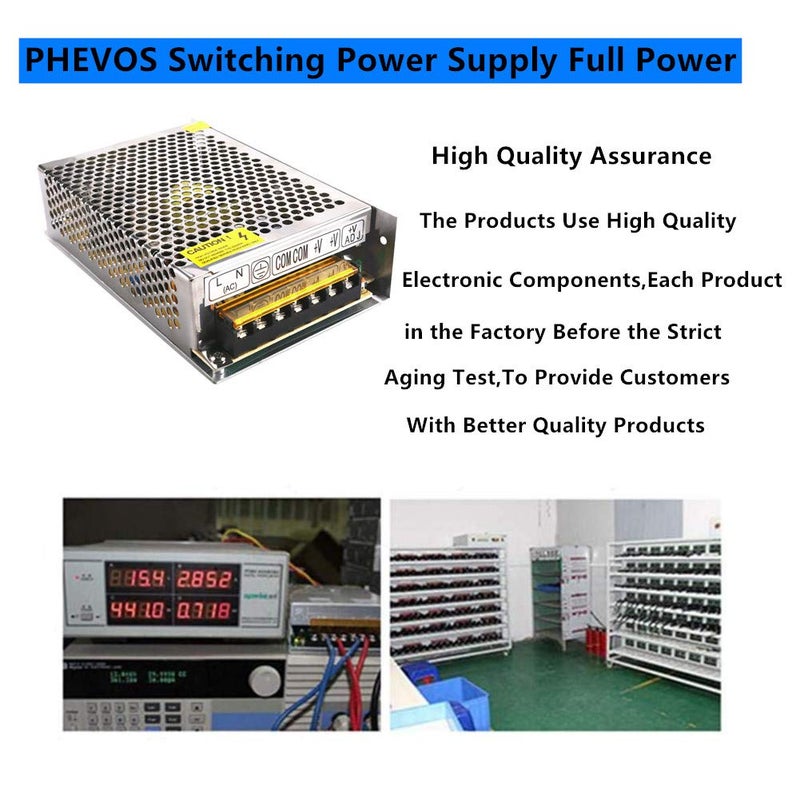 Phevos DC 5V 12A Power Supply, AC 110/120 to DC 5V Universal Switching Transformer Adapter for Raspberry PI Models, CCTV, Radio, Computer Project, LED Strips Pixel Lights - Image 5