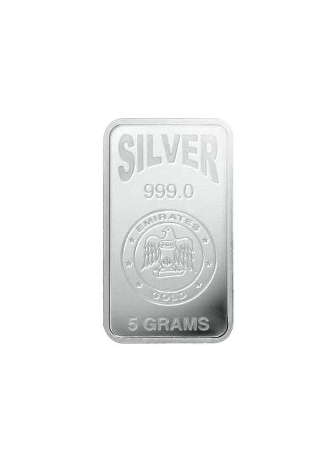 Emirates Gold - Emirates 5g Pure Silver Bar 999 - 5 Grams - Image 1
