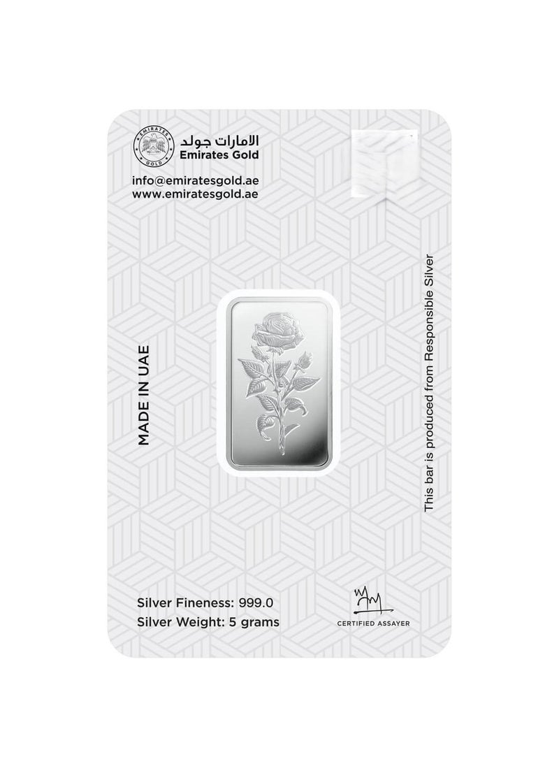 Emirates Gold - Emirates 5g Pure Silver Bar 999 - 5 Grams - Image 1