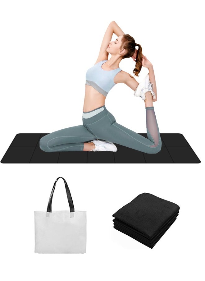 Generic Folding Yoga Mat, Extra Wide Yoga Mats, Ideal for Yoga, Pilates, Full Body Workouts, Home Workouts  - Image 1