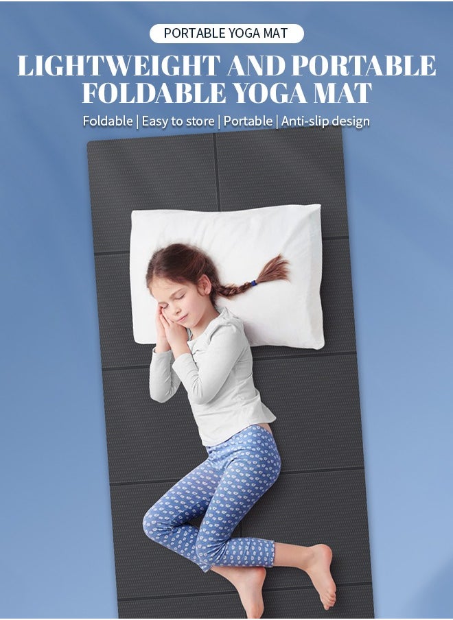 Generic Folding Yoga Mat, Extra Wide Yoga Mats, Ideal for Yoga, Pilates, Full Body Workouts, Home Workouts  - Image 2