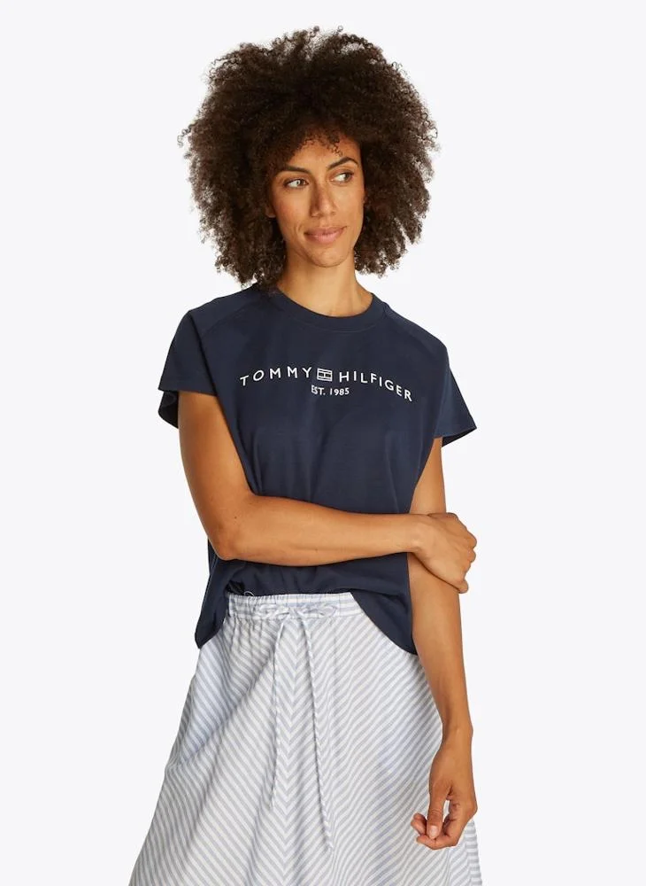 تومي هيلفيغر Graphic Crew Neck T-Shirt