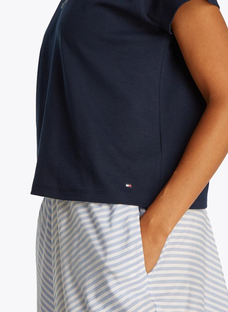 تومي هيلفيغر تيشيرت برقبة دائرية برسومات - Image 3