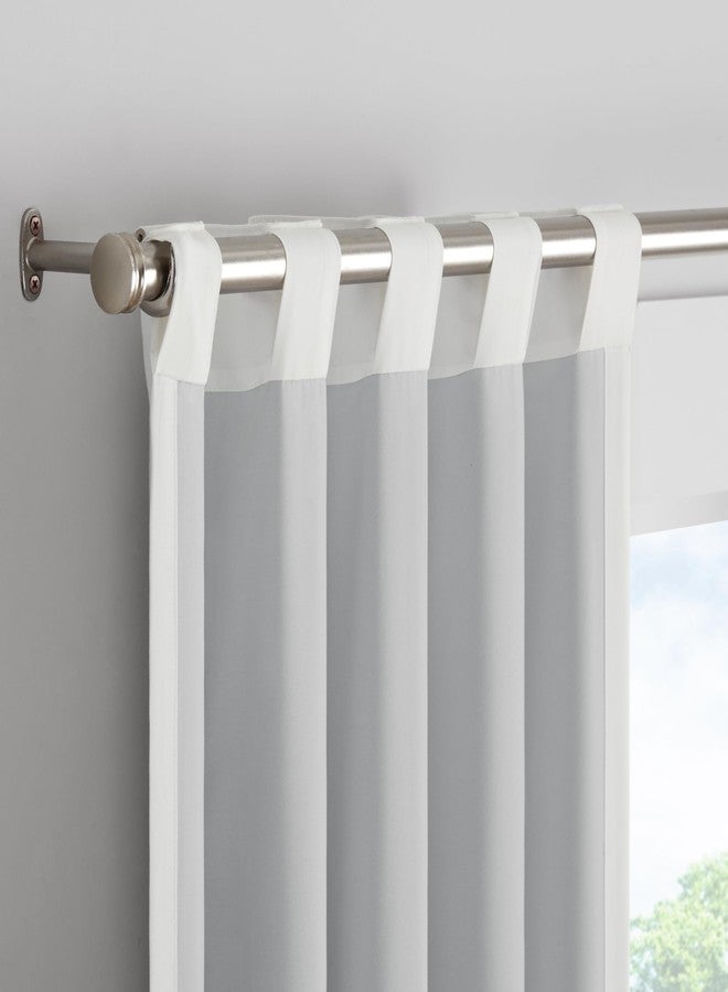 Eclipse Blackout Curtains, Tiered Ruffle Kids Curtains, 84 in x 40 in, Thermaback 100% Blackout Curtains with Rod Pocket Header, Curtains for Kids Room or Playroom, 1 Window Curtain, White - Image 4