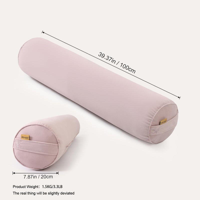 Ailuteie Body Pillow for Adults,Long Round Pillow,Big Cylindrical Pillow,Large Full Bolster Pillows for Side Sleepers (Purple, 39.37"*7.87") - Image 2