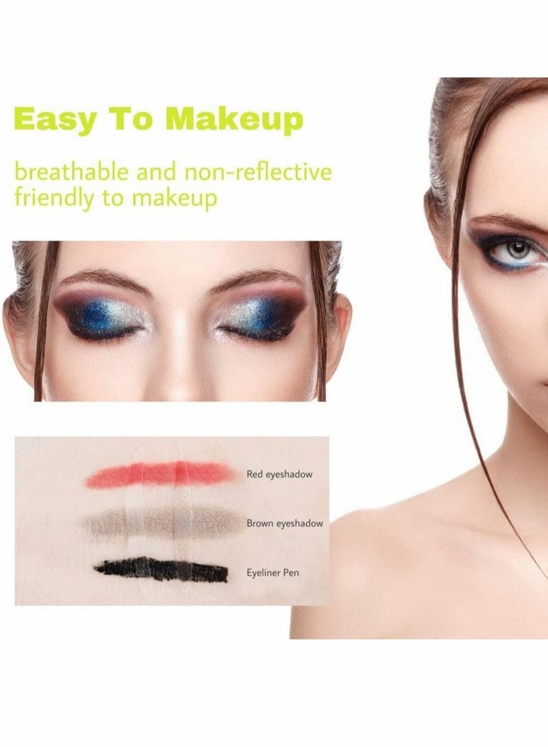 Captaintech Eyelid Tape, Double Eyelid Stickers, 600Pcs Self Adhesive Double Lasting Eyelid Sticker No Glue Required, Waterproof and Sweatproof, Breathable Natural Invisible Eyelid Tape Sticker Instant Eye Lift - Image 4