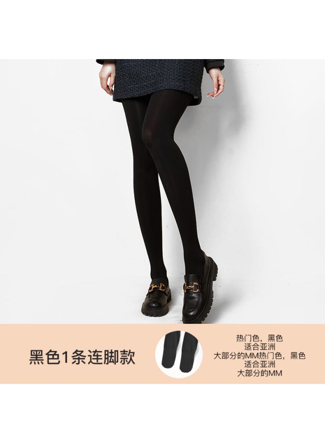 Bonas Light Leg Artifact Spring And Autumn Thin Nude Feeling Supernatural Flesh Color Bottoming Socks Autumn And Winter Fleece-lined Pantyhose
