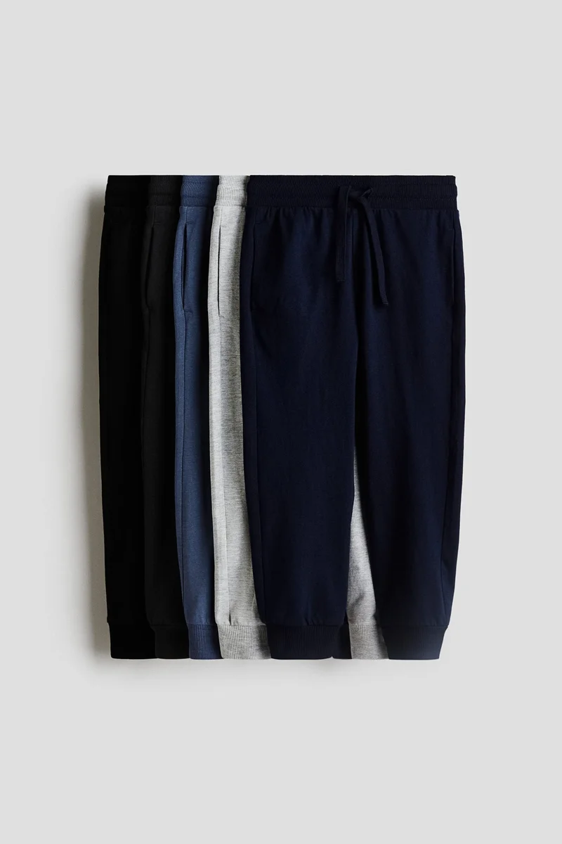 H&M 5-pack cotton jersey joggers