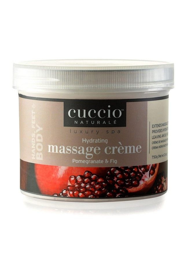 Cuccio Naturale Massage Creme Nongreasy Energizing Formula Glides Easily On Skin Manicure And Pedicure Treatment Leaves Skin Soft Smooth And Moisturized Pomegranate And Fig 26 Oz  - Image 2