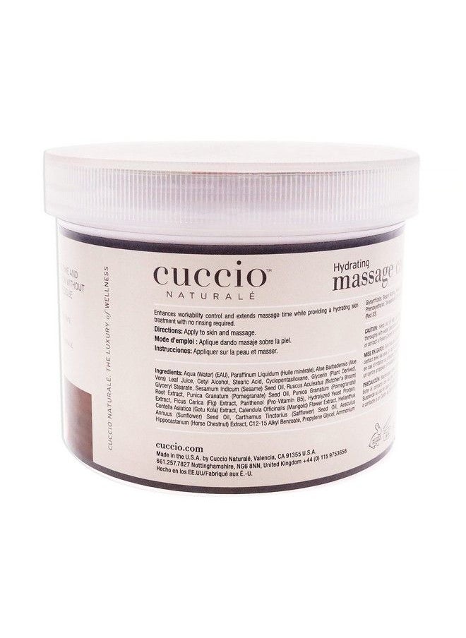 Cuccio Naturale Massage Creme Nongreasy Energizing Formula Glides Easily On Skin Manicure And Pedicure Treatment Leaves Skin Soft Smooth And Moisturized Pomegranate And Fig 26 Oz  - Image 3