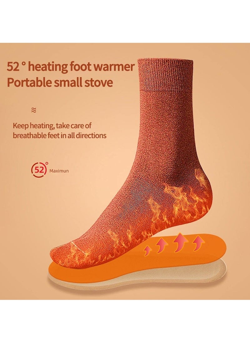 JOGAMS 5 Pair Foot Warmers Disposable Foot Warmers Adhesive Long Lasting Air Activated Disposable Natural Heating Pads for Shoes Boots Odorless Comfortable for Outdoor Work Sports Activiti  - Image 3