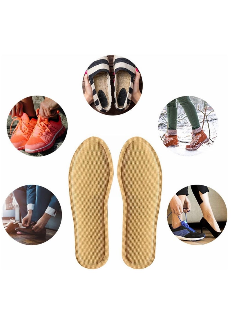 5 Pair Foot Warmers Disposable Foot Warmers Adhesive Long Lasting Air Activated Disposable Natural Heating Pads for Shoes Boots Odorless Comfortable for Outdoor Work Sports Activiti
