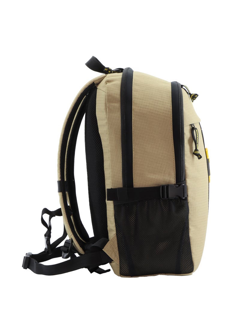 NATIONAL GEOGRAPHIC - National Geographic Explorer III RPET Computer Backpack Beige For Men And Women, Durable Water Resistant Padded Laptop Tablet Bag For Casual Travel Outdoor School Office - Image 1