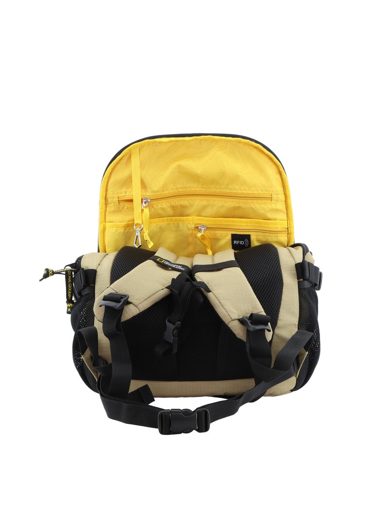 NATIONAL GEOGRAPHIC - National Geographic Explorer III RPET Computer Backpack Beige For Men And Women, Durable Water Resistant Padded Laptop Tablet Bag For Casual Travel Outdoor School Office - Image 1