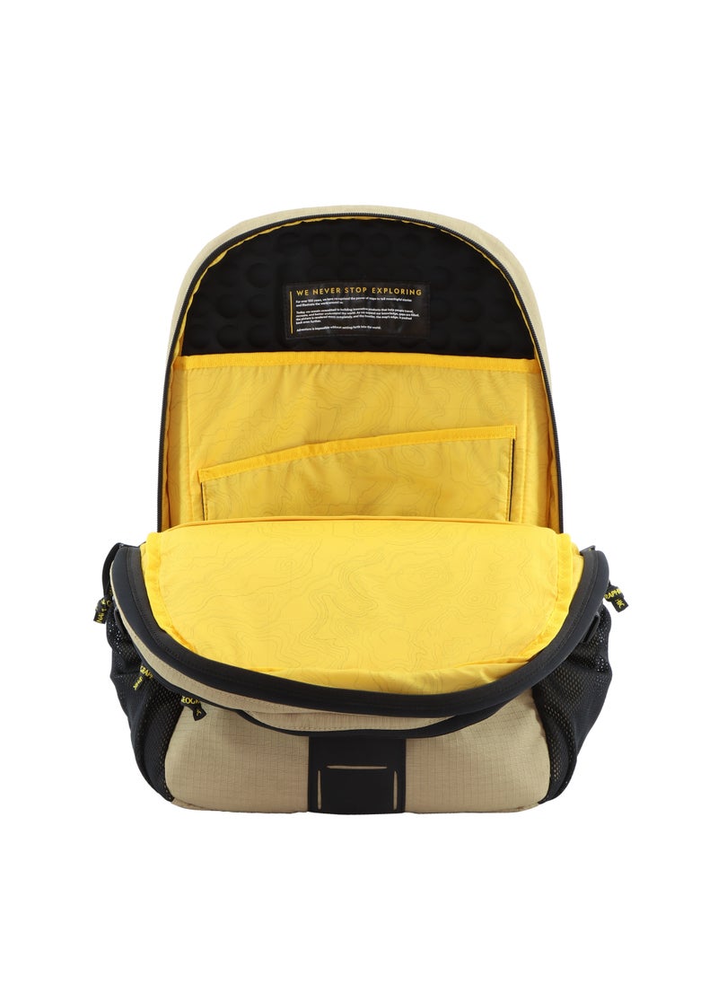 NATIONAL GEOGRAPHIC - National Geographic Explorer III RPET Computer Backpack Beige For Men And Women, Durable Water Resistant Padded Laptop Tablet Bag For Casual Travel Outdoor School Office - Image 1