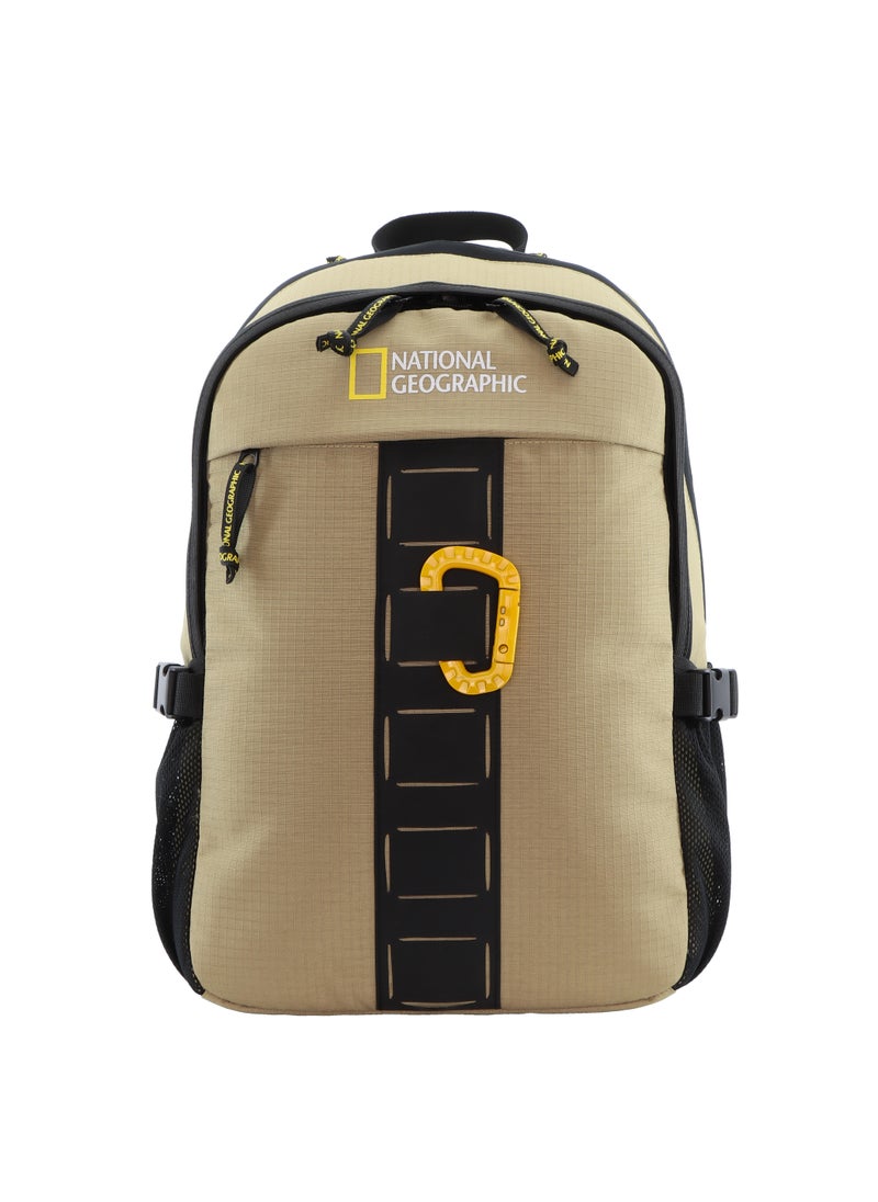 NATIONAL GEOGRAPHIC - National Geographic Explorer III RPET Computer Backpack Beige For Men And Women, Durable Water Resistant Padded Laptop Tablet Bag For Casual Travel Outdoor School Office - Image 1