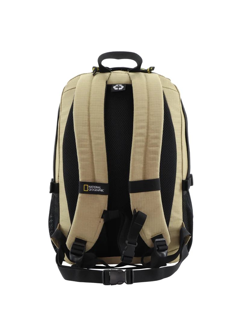 National Geographic Beige National Geographic Explorer III RPET Computer Backpack Beige For Men And Women, Durable Water Resistant Padded Laptop Tablet Bag For Casual Travel Outdoor School Office  | Best Price UAE