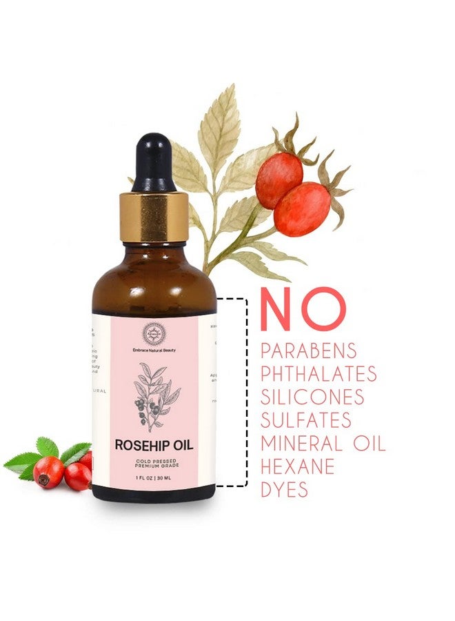 Aaranyam Radiant Skin Revival: Aaranyam Rosehip Seed Oil - 50 ML (Pack of 2) - Your Ultimate Facial Oil for Women. Enhance Your Skincare Regimen with Calm, Brightened Skin and an Even Tone. - Image 3