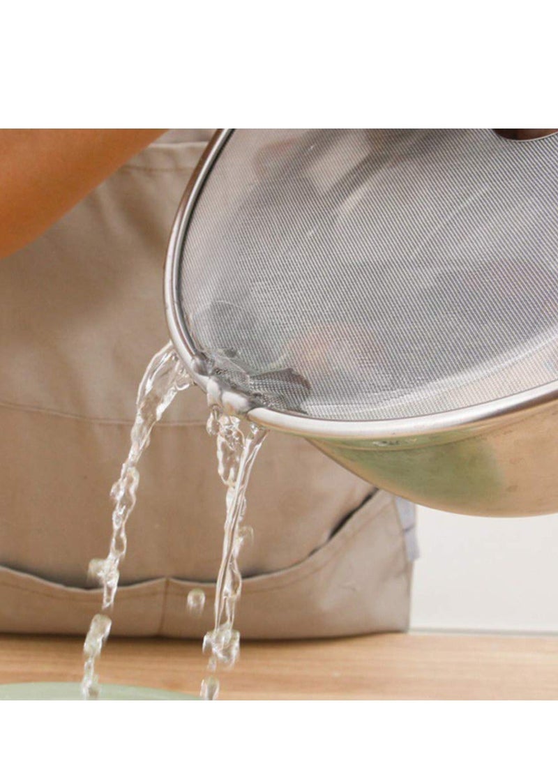 Stainless Steel Frying Pan Splatter Guard Set 13 Inch and 10 Inch Grease Shield for Oil Splatter Protection 2 Piece - Image 3