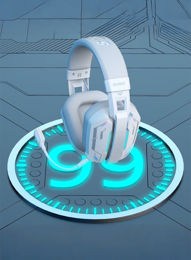 Somic MH201 Wireless Head-Mounted Bluetooth Headset 2.4G Wired Three-Mode Gaming Music Microphone - Image 3