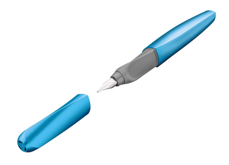 Pelikan Twist Fountain Pen P P457 M Frosted Blue with 2 Tp/B Blister - Image 4