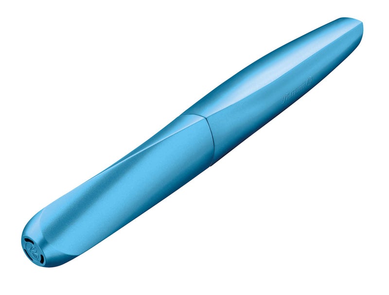 Pelikan Twist Fountain Pen P P457 M Frosted Blue with 2 Tp/B Blister - Image 2