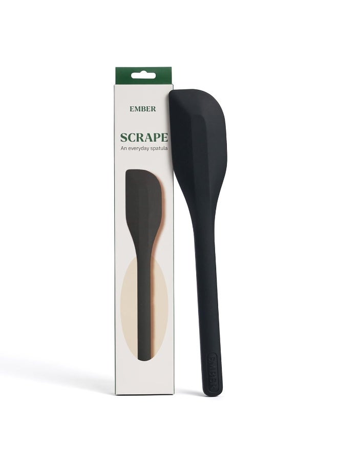 Ember Silicone Scraper Spatula 26.5 cm | Platinum Grade Silicone | Flexible Heat Resistant Spatula for Cooking, Mixing & Scraping | Non-Scratch Seamless Design | Heat Safe up to 230°C | Black - Image 4