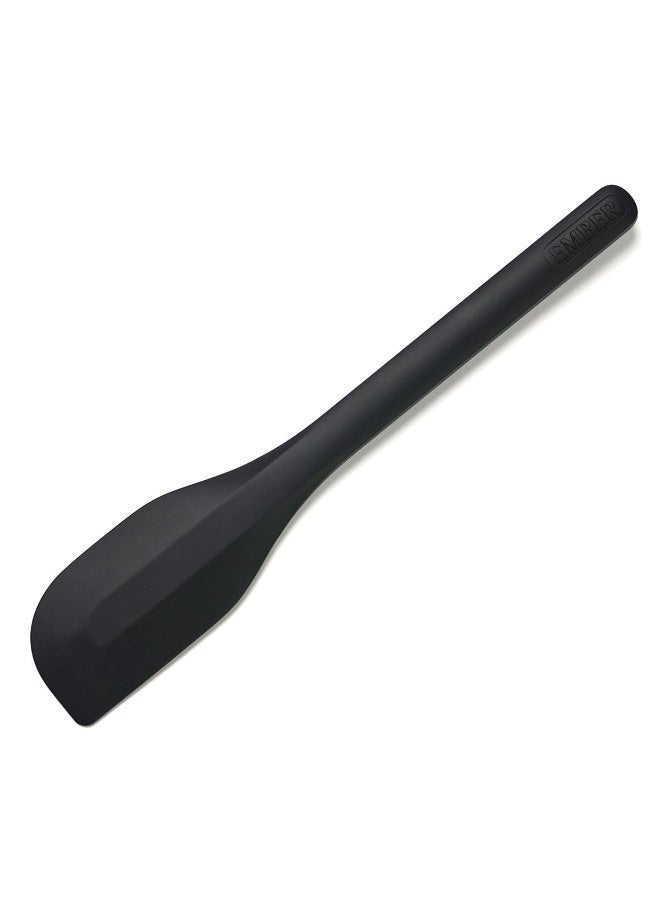 Ember Silicone Scraper Spatula 26.5 cm | Platinum Grade Silicone | Flexible Heat Resistant Spatula for Cooking, Mixing & Scraping | Non-Scratch Seamless Design | Heat Safe up to 230°C | Black - Image 1