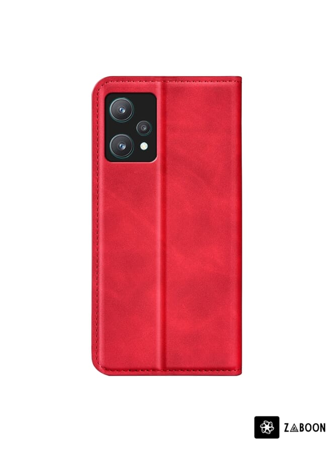 Zaboon Protective Case For OPPO Realme 9 Pro Retro-skin Magnetic Suction Leather - Image 3