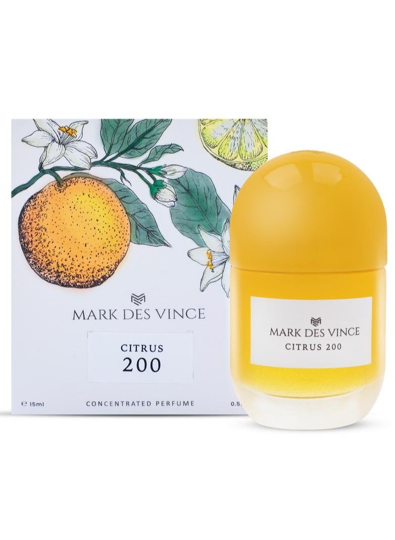 MARK DES VINCE مارك ديس فينس سيترس 200 عطر مركز 15 مل للجنسين - Image 2