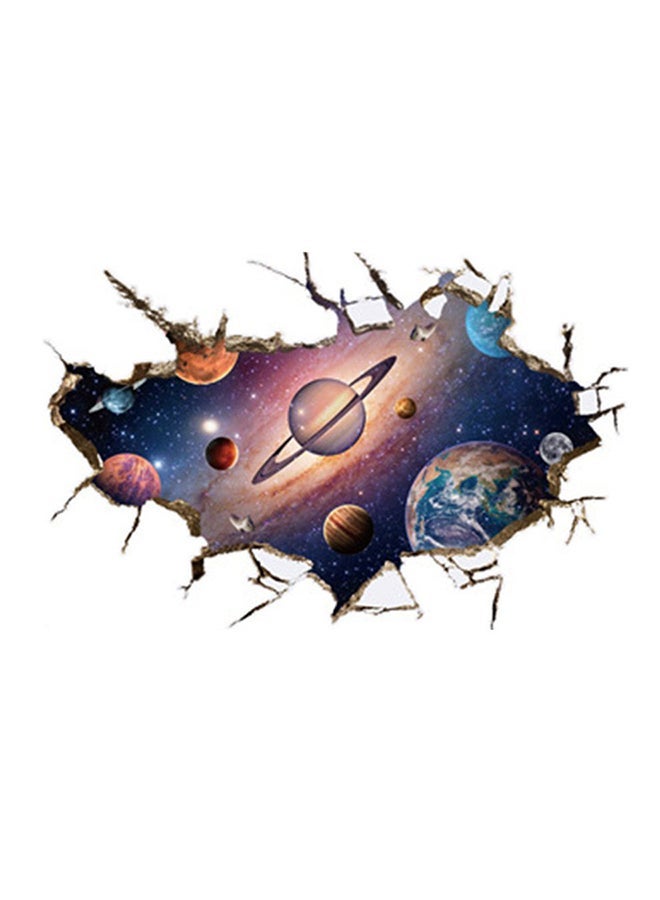 NIBEMINENT Planet Space 3D Wall Sticker Multicolour 90centimeter - Image 1