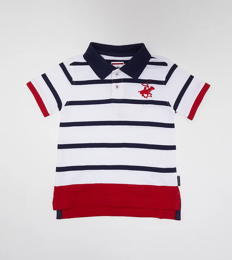 Striped Casual Polo T-Shirt