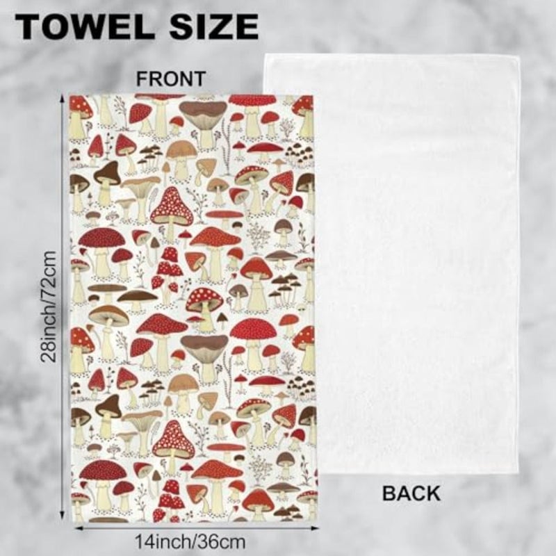 Hand Towels for Bathroom Set of 2 Hand Bath Towels Soft Absorbent Decorative Hand Towel for Bathroom Kitchen Yoga Home Decor 14 x 28 in - Image 2