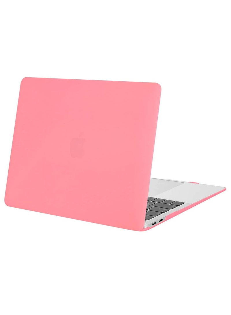 Hard Shell Case Protective Snap On Cover Compatible with MacBook Air New 13 Inch A2337 (M1) A2179 A1932 (released 2018 2019 2020 2021 2022) Retina Display Touch ID (Pink) - Image 1