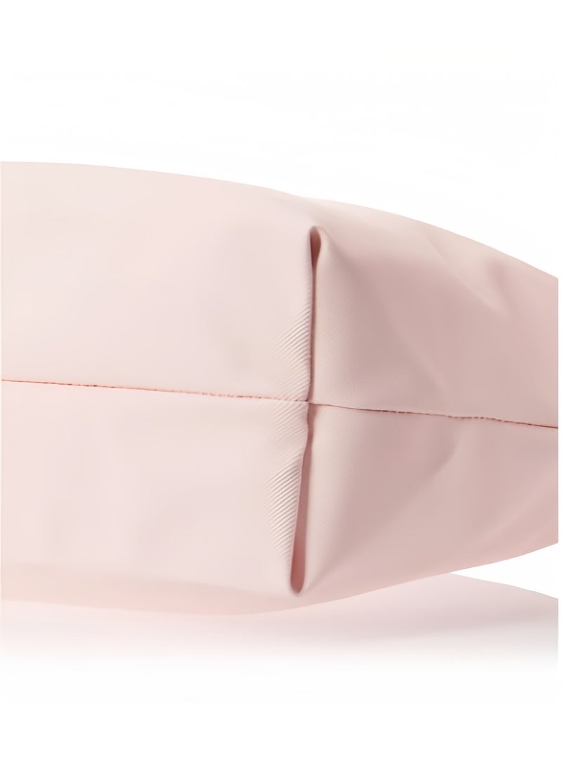 Lacoste bag Women's L12.12 Concept Fashion Versatile Large Capacity Large Size Zipper Handheld Shoulder Bag Tote Bag Large Pink 45cm * 30cm * 12cm - Image 3