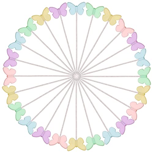 Elisel 200 pcs Multicolor Straight Pins Straight Quilting Pins Craft Positioning Pins Fixed Sewing Marker Needle for Crafting Dressmaker and Other Crafts Making (Butterflies) - Image 4