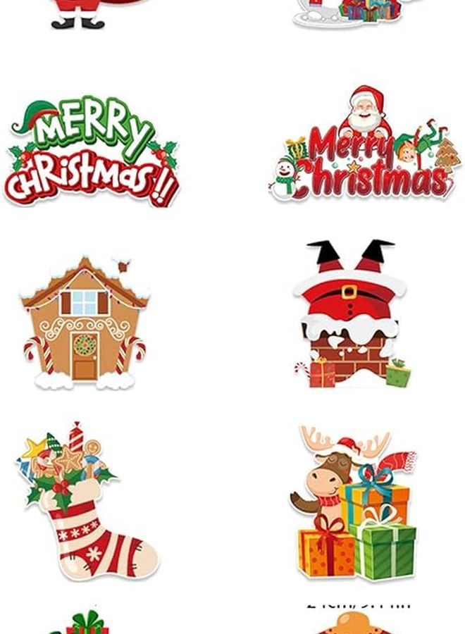 Christmas Garage Door Couplet Decorations Indoor Outdoor Holiday Ornament Color C - Image 1