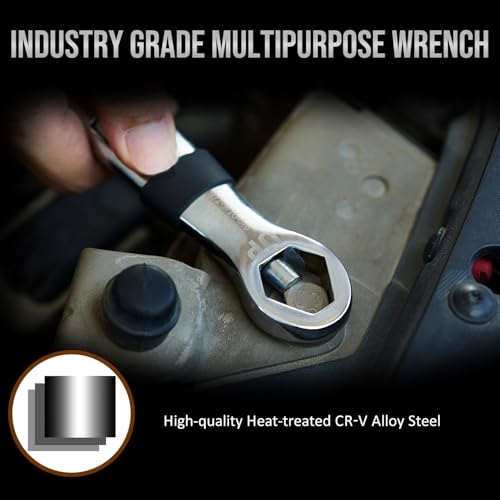 Lichamp Universal Wrench EDC Pocket Wrench Multi 23 Sizes from 1/4 to 3/4 inch and 7mm to 19mm - Image 4