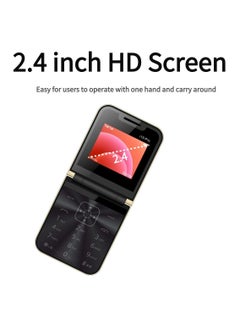 Hope Hope Flip Mobile Phone with Auto Call Recording, FM Radio, Speed Dial, Magic Voice, GSM Dual SIM, Unlocked Foldable Cellphone for Seniors - Big Buttons, Loud Speaker, Long Battery Life  - Image 2