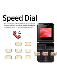 Hope Hope Flip Mobile Phone with Auto Call Recording, FM Radio, Speed Dial, Magic Voice, GSM Dual SIM, Unlocked Foldable Cellphone for Seniors - Big Buttons, Loud Speaker, Long Battery Life  - Image 5
