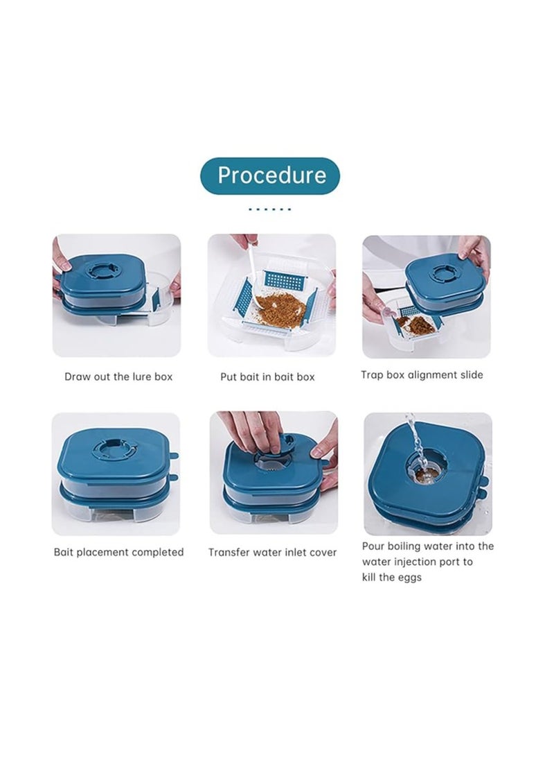 ARNOTEC Fly Paper Indoor Efficient Cockroach Trap Double Layer Trap for Ants Reusable Cockroach Pet Outdoor Indoor Home Home Plants Exterminator  - Image 5